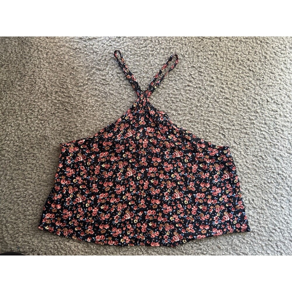 American Eagle Halter Flowy Flower Top Size SMALL
